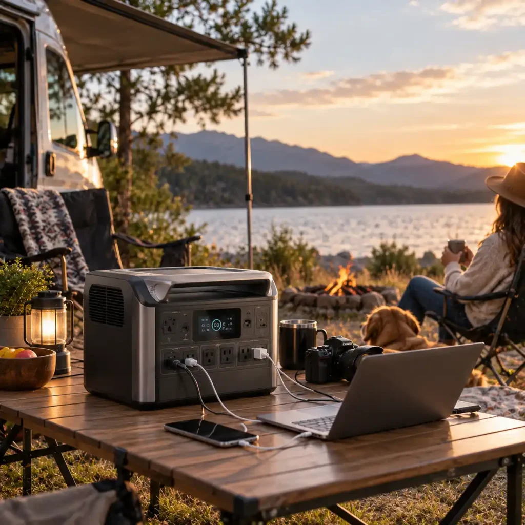 EcoFlow portable power station for home backup and outdoor use