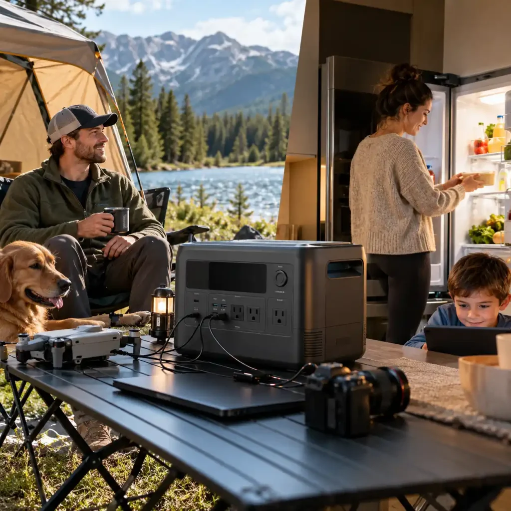 2000Wh Portable Power Stations for Home Backup and Camping